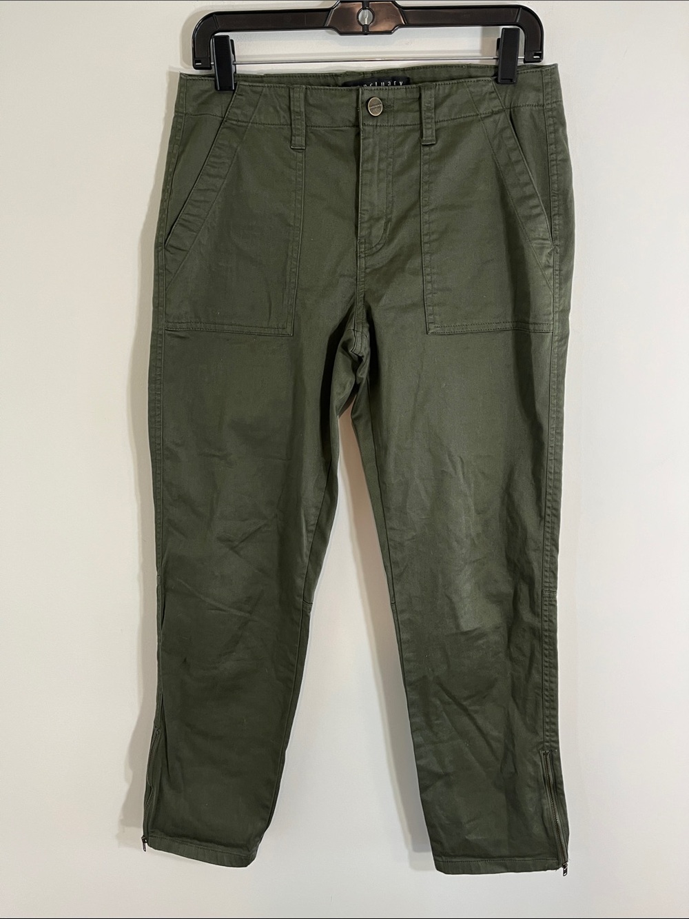 Sanctuary green cargo style pants size 27